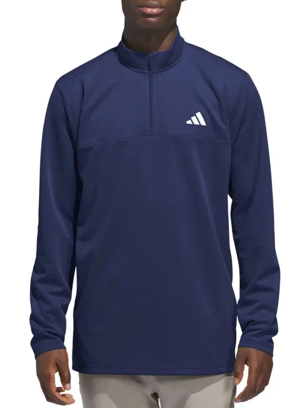 Adidas Men's 1/4 Zip Long Sleeve Pullover New Size Large